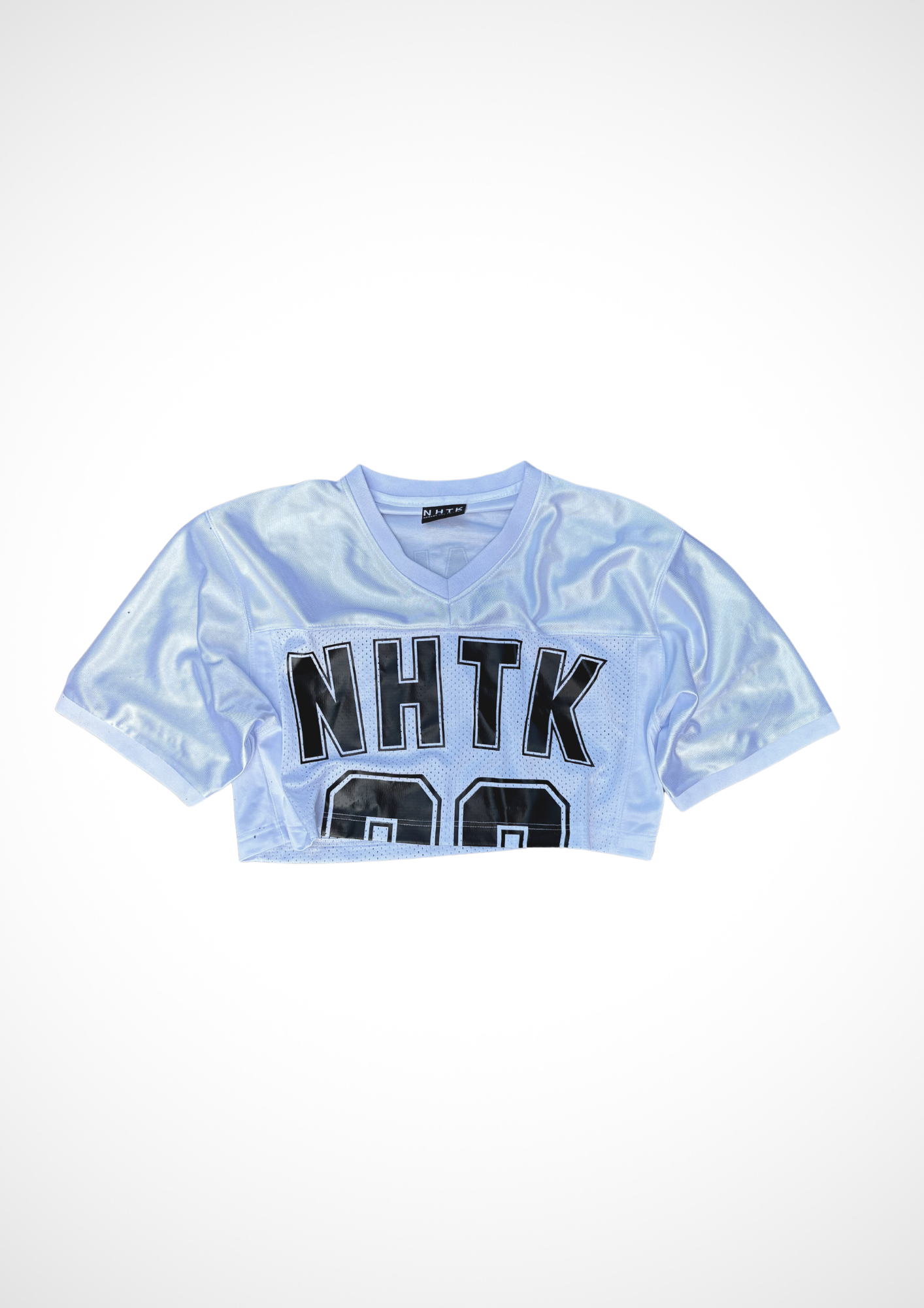 Cropped Football jersey EQUALITY white