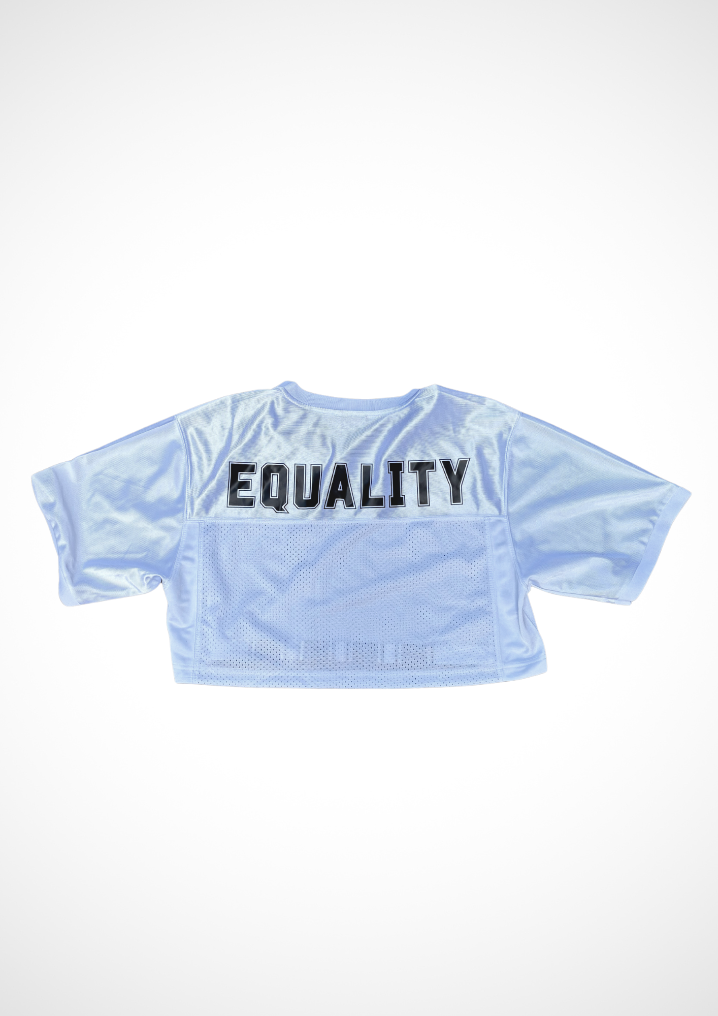 Cropped Football jersey EQUALITY white