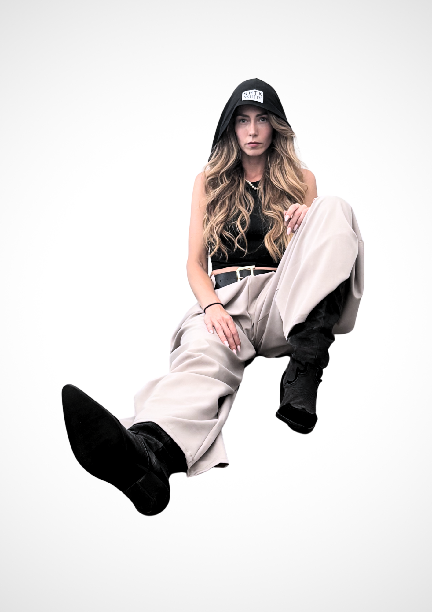 ALIJDA X NHTK – Ultra Wide Pants Beige