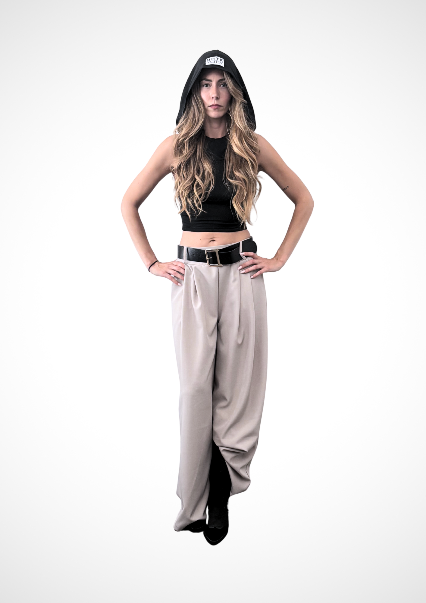 ALIJDA X NHTK – Ultra Wide Pants Beige