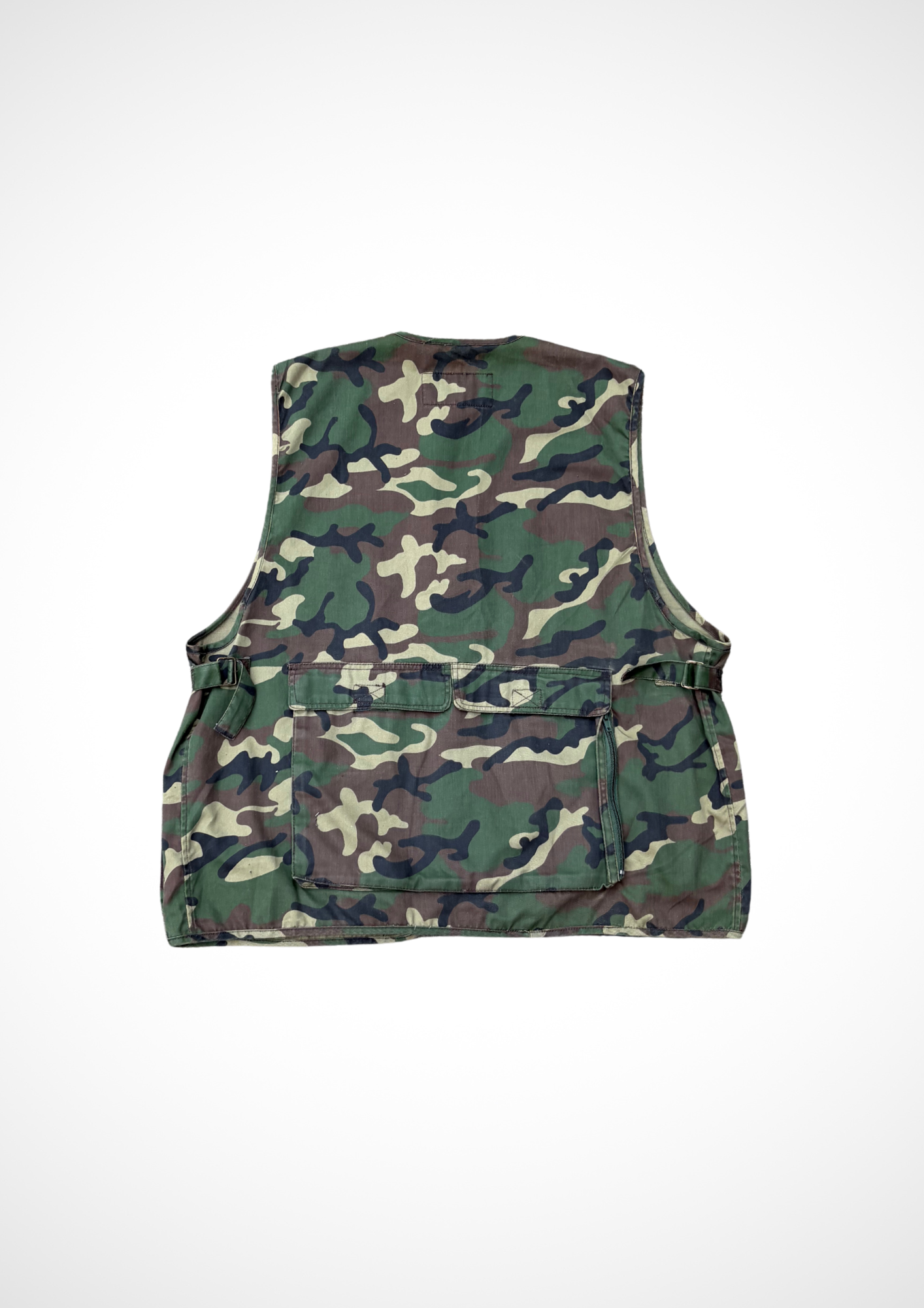 ALIJDA X NHTK Vintage Army Print Oversized Gilet