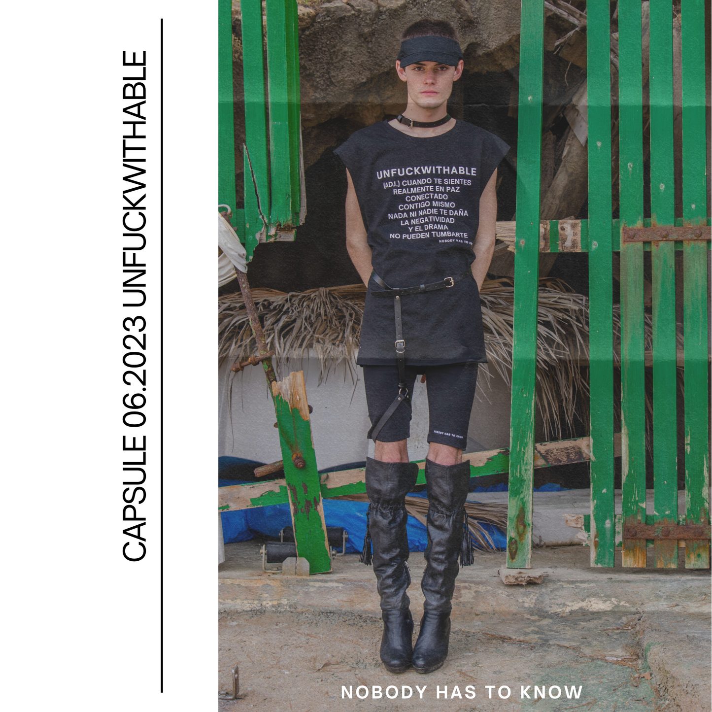 Sleeveless t-shirt black