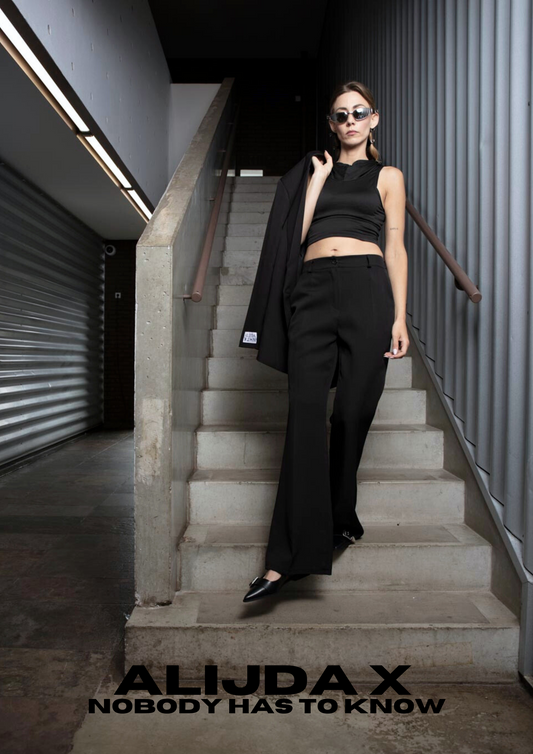 ALIJDA X NHTK Sleeveless Cropped Hoodie Top