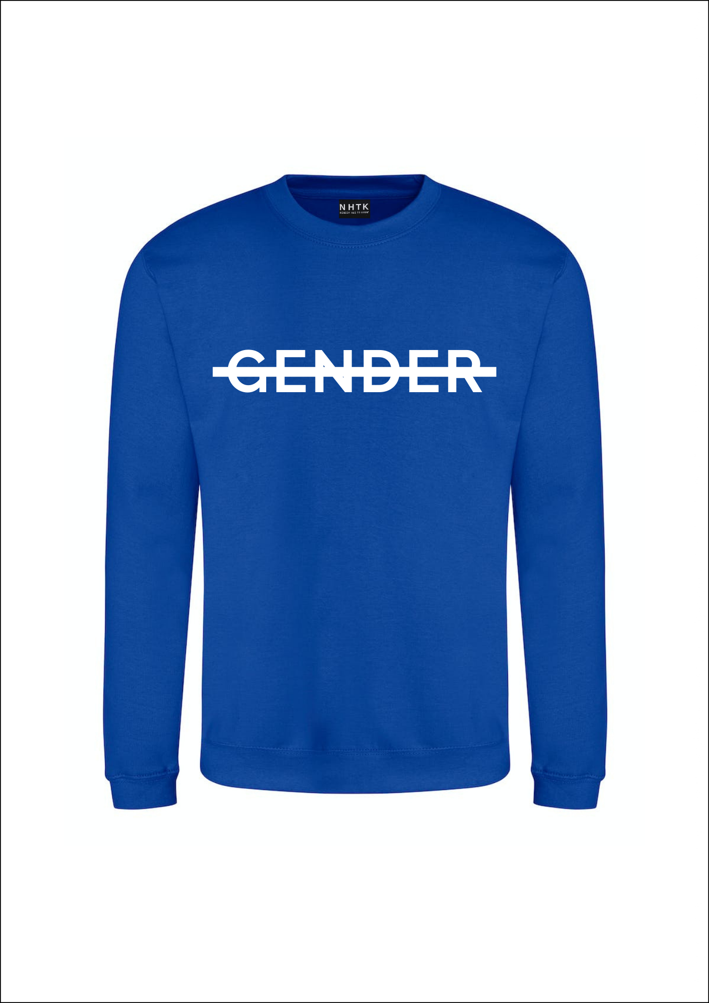 No gender sweater - blue