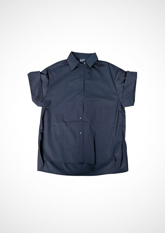 ALIJDA X NHTK Oversized Blouse - Black