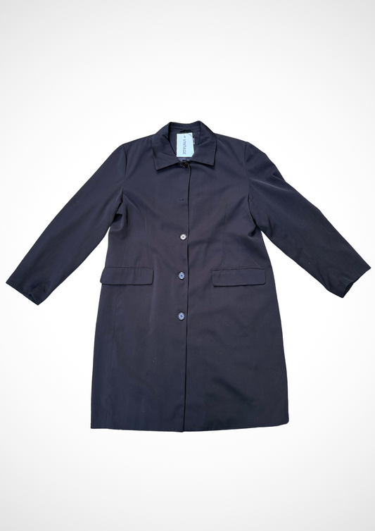 ALIJDA X NHTK Vintage Navy Mid-Long Blazer Coat