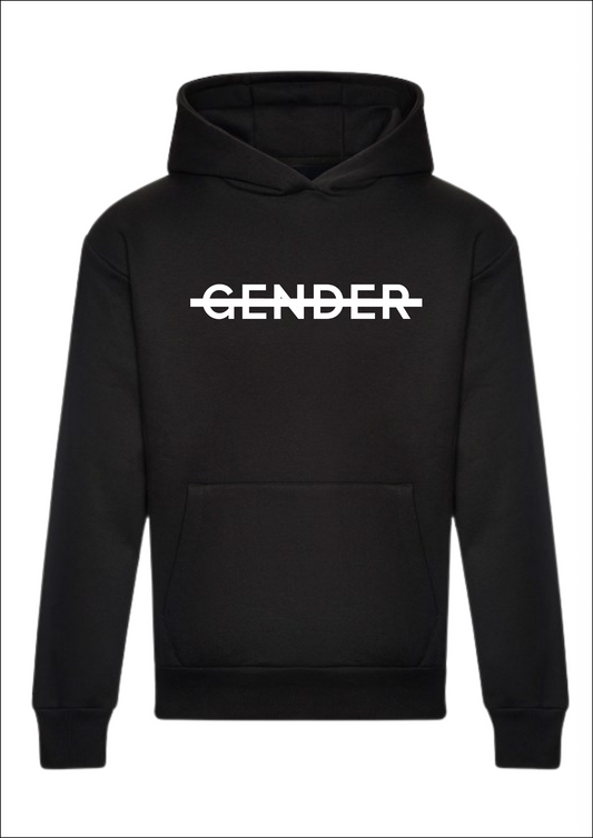 No gender hoodie - black