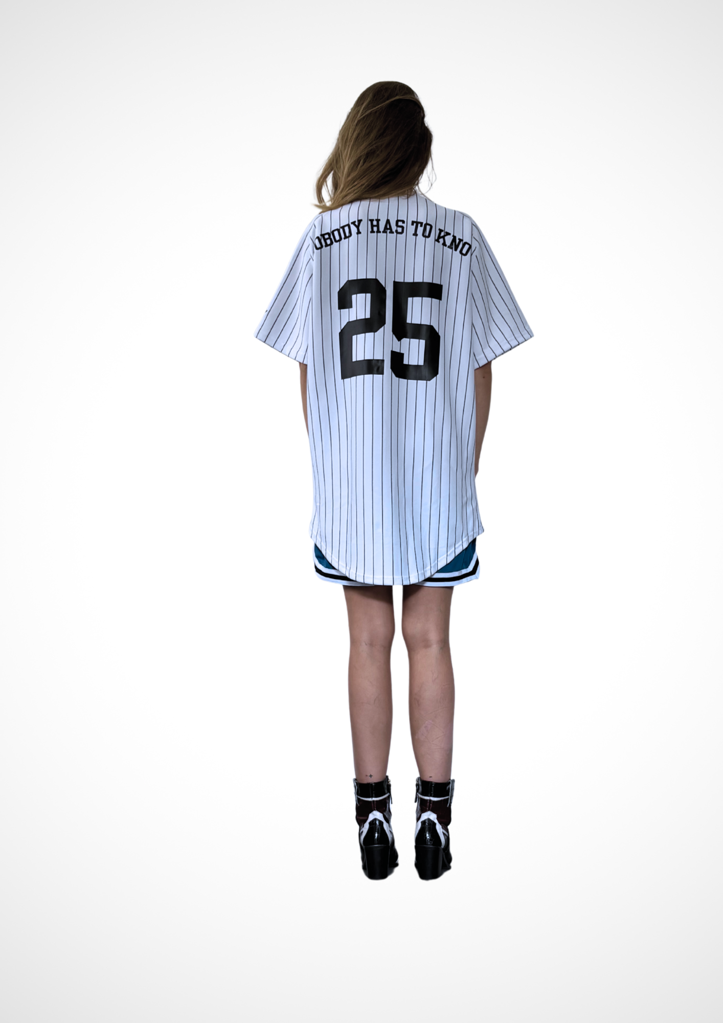 ALIJDA X NHTK Pinstripe Baseball Shirt