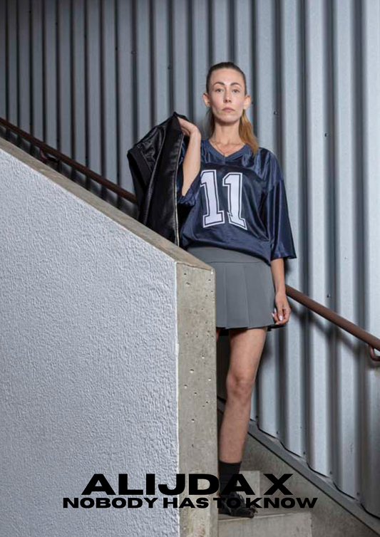 ALIJDA X NHTK Pleated Mini Skirt Shorts Grey