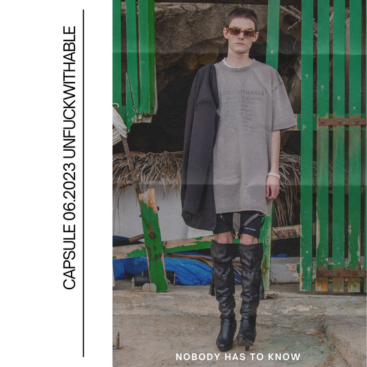 Oversized acid T-shirt grey