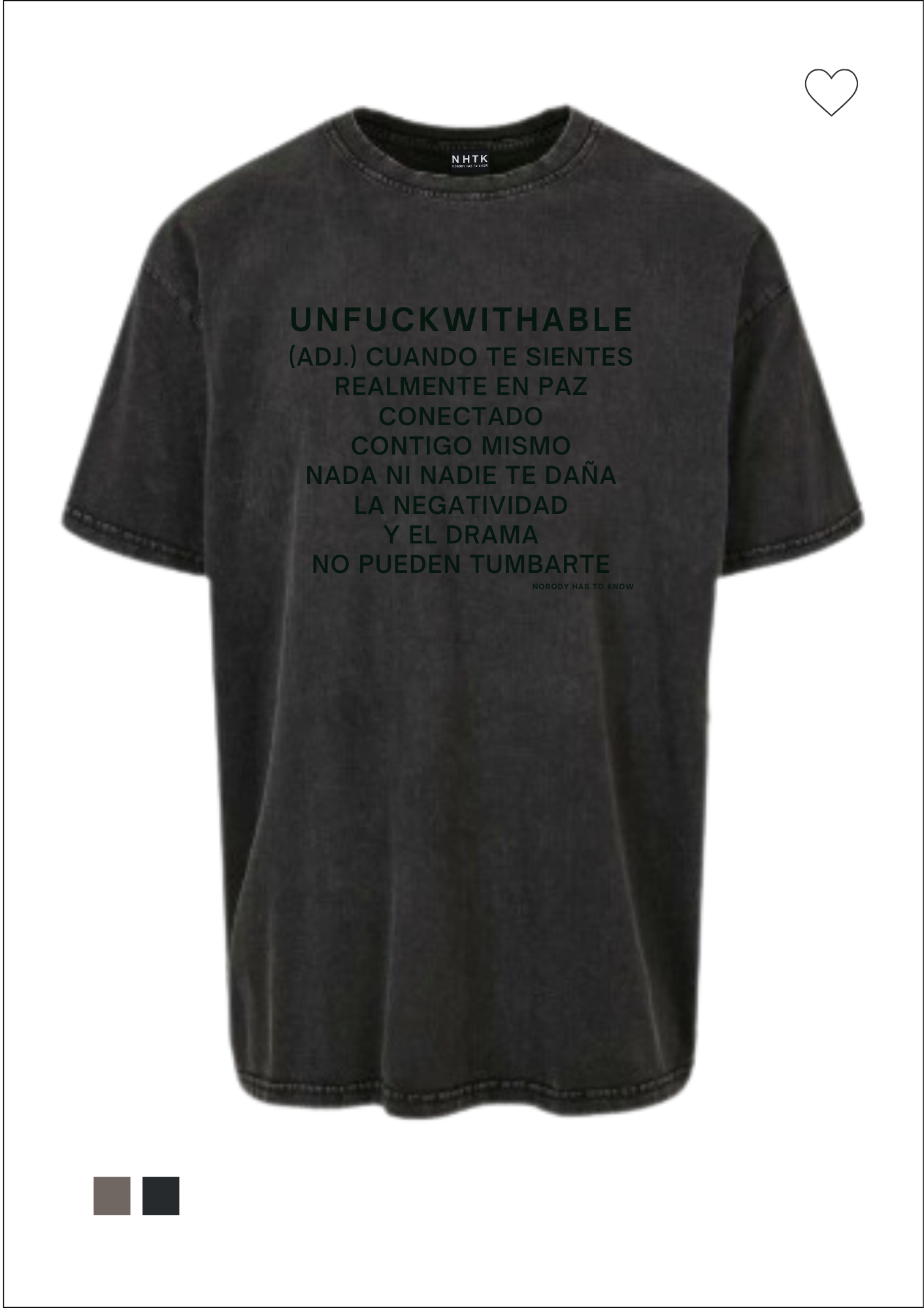 Unfuckwithable (S) shirt - acid black