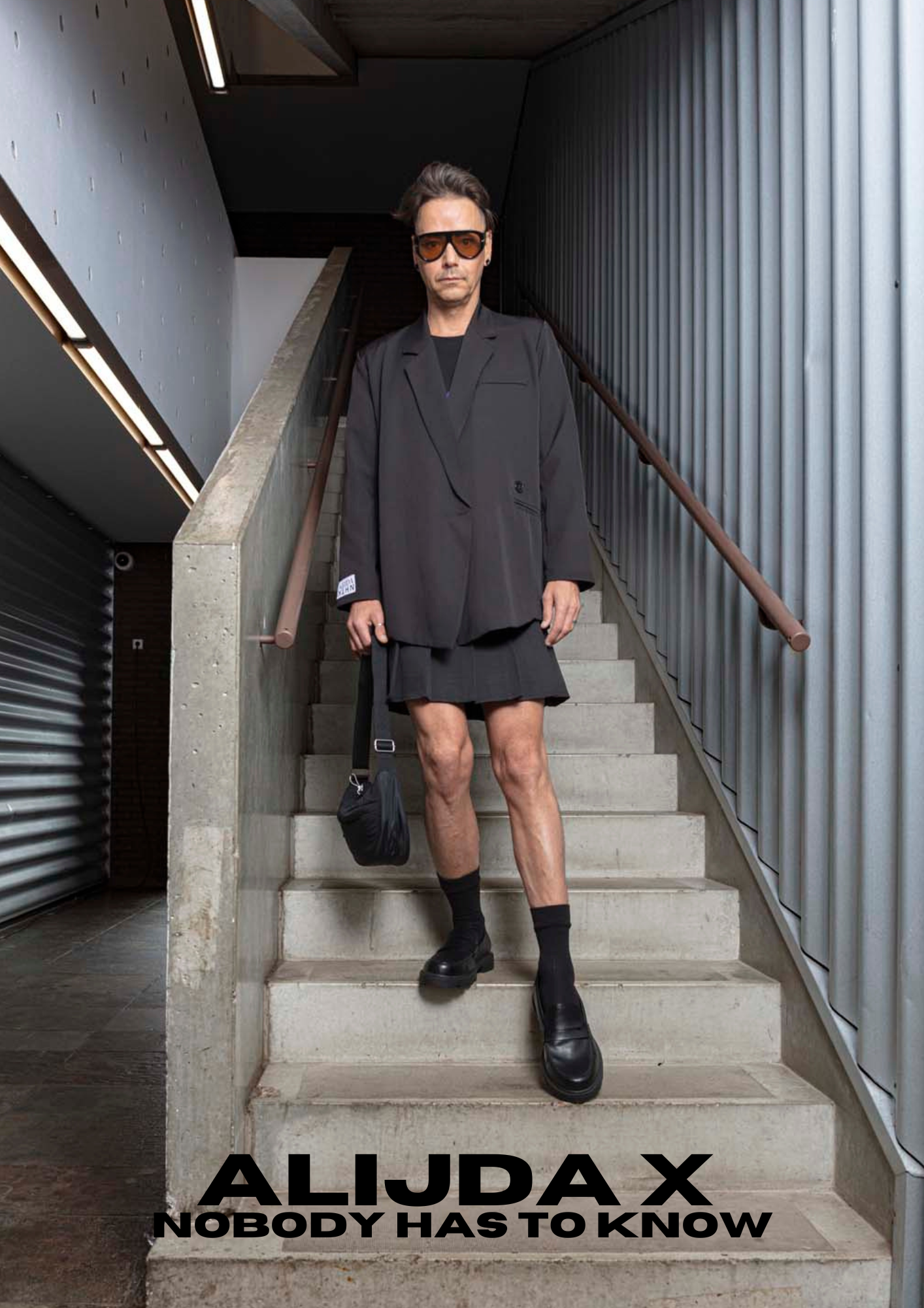 ALIJDA X NHTK Pleated Mini Skirt Shorts Black