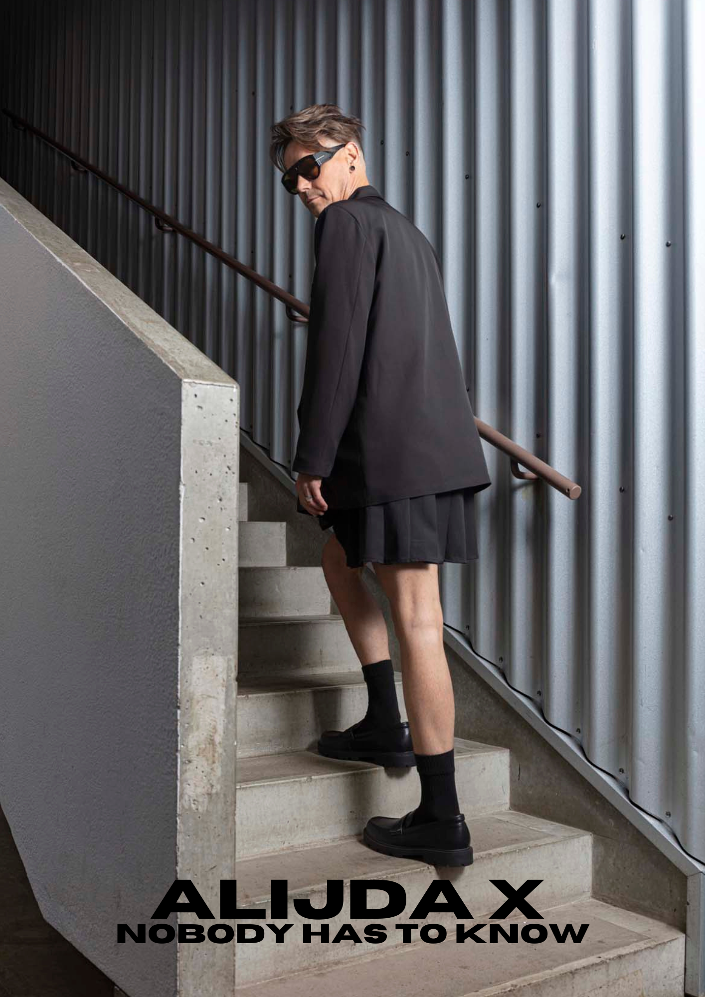 ALIJDA X NHTK Pleated Mini Skirt Shorts Black