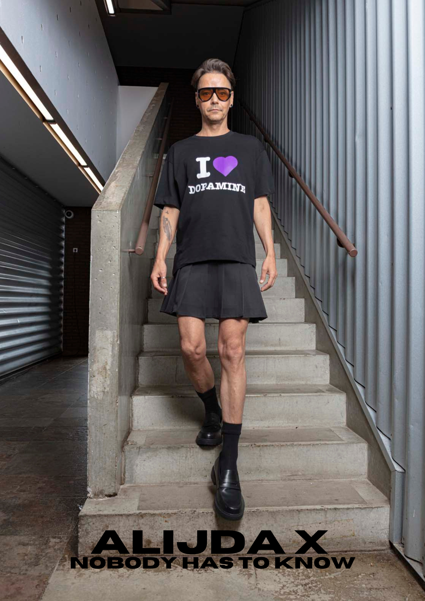 ALIJDA X NHTK "I LOVE DOPAMINE" Tee Black