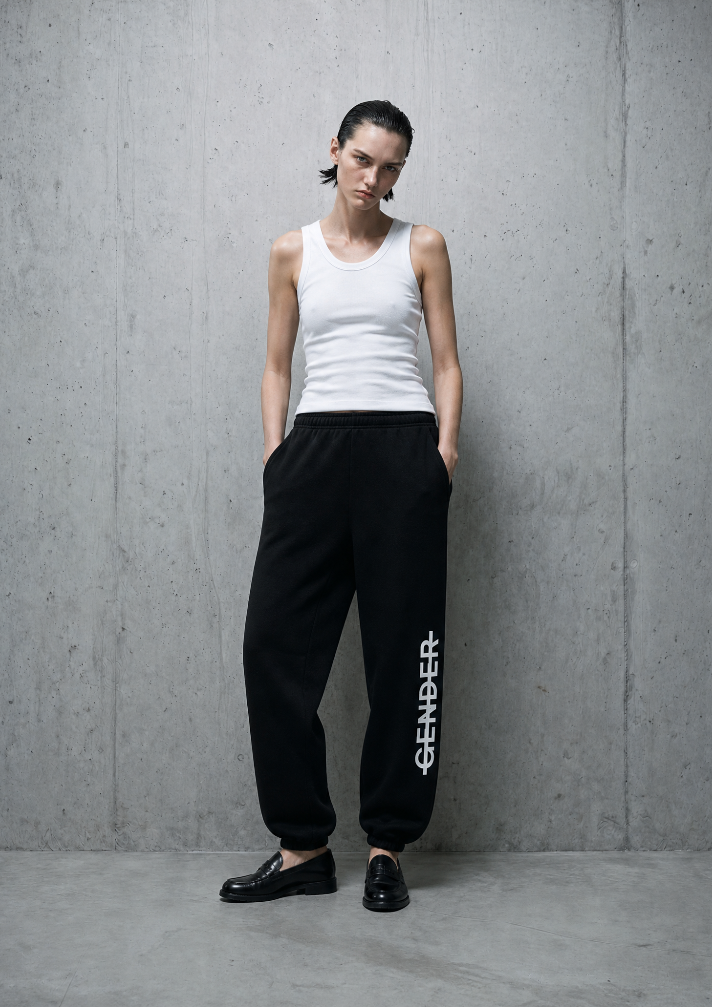 NO GENDER Sweat Pants Black