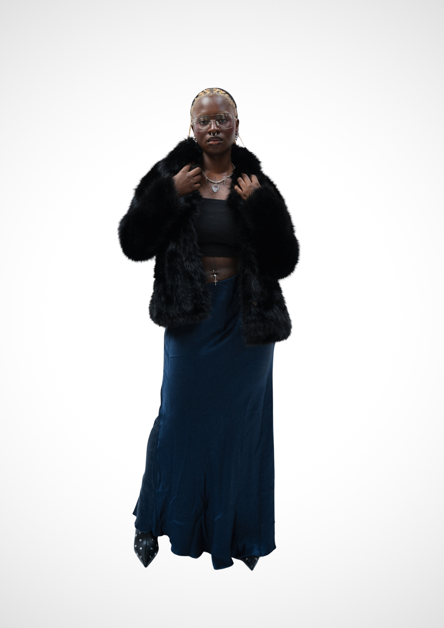 Black Faux Fur Jacket