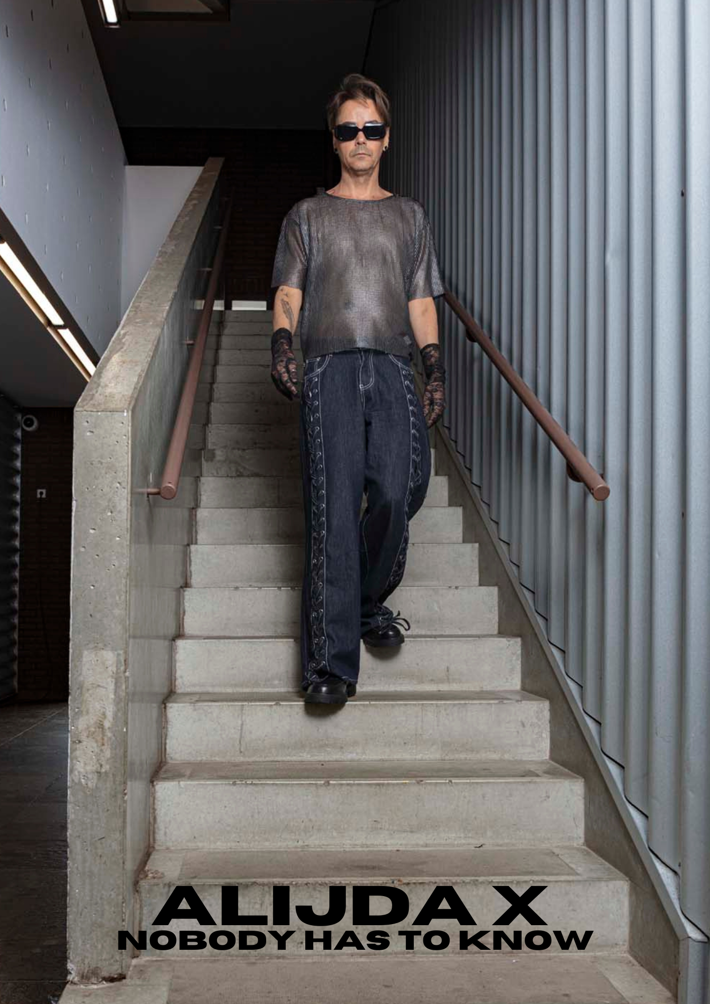ALIJDA X NHTK Laced Moto Jeans