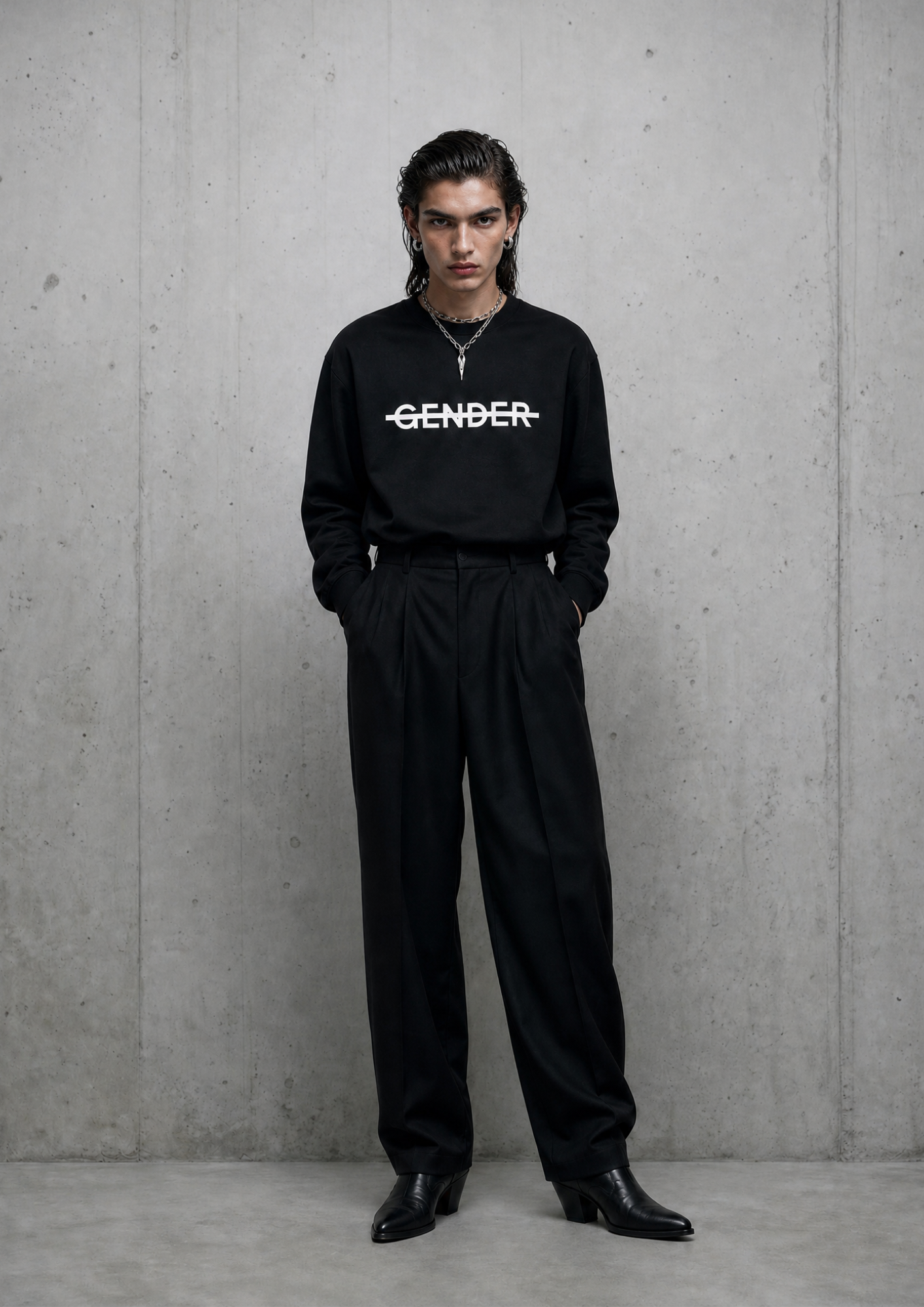 NO GENDER Sweater black