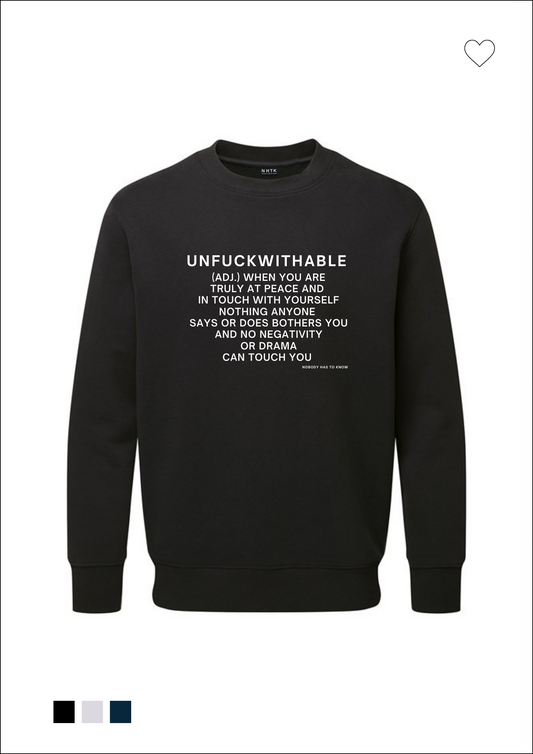 Unfuckwithable sweater - black