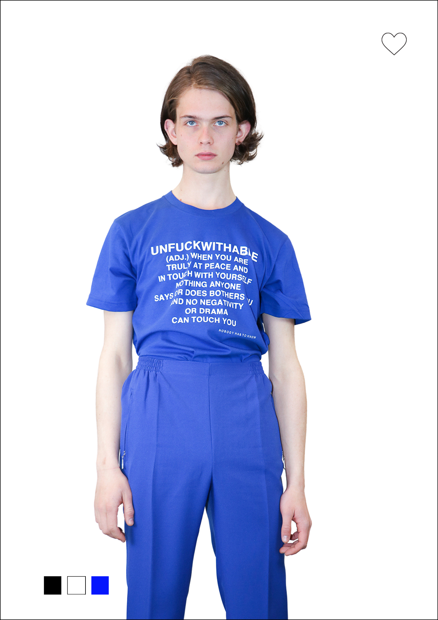 Unfuckwithable (E) - t-shirt blue