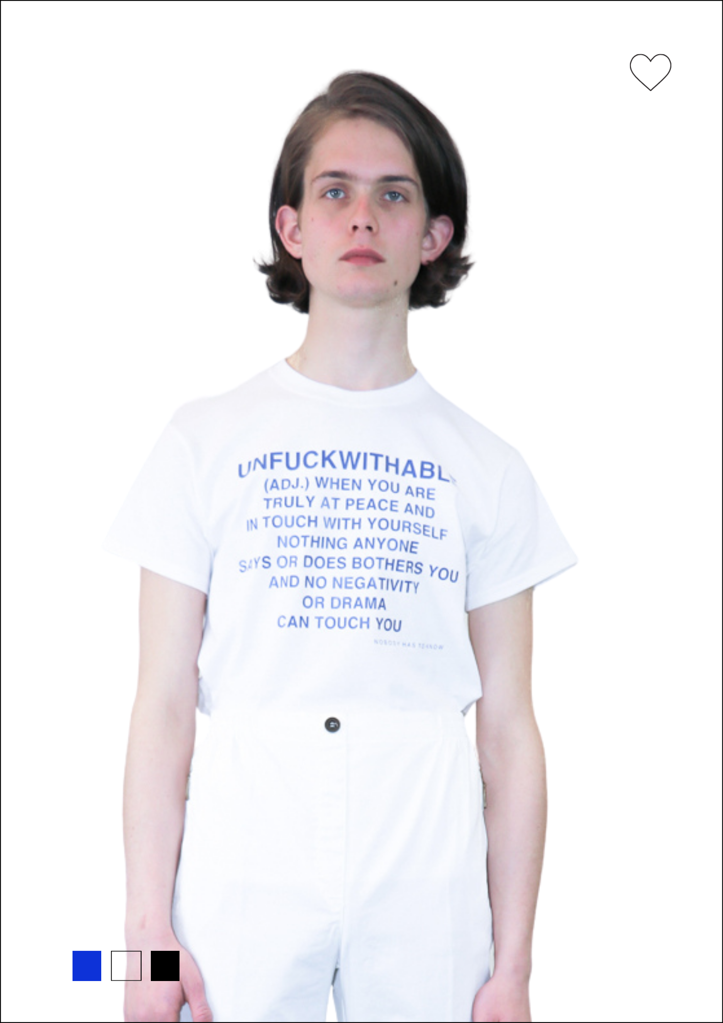 Unfuckwithable (E) - t-shirt white
