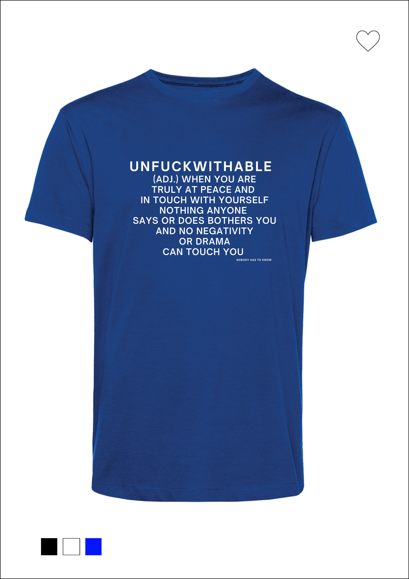 Unfuckwithable (E) - t-shirt white
