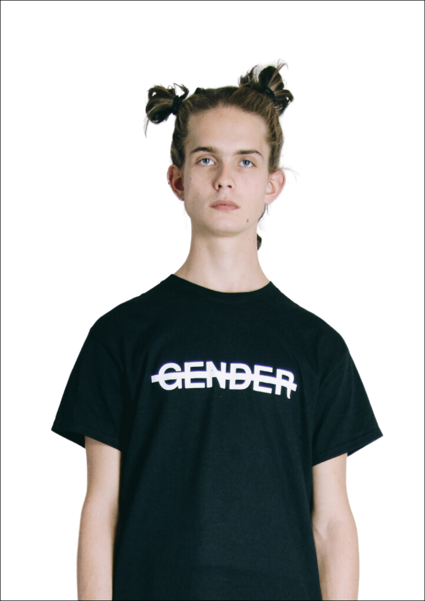 No gender t-shirt - black
