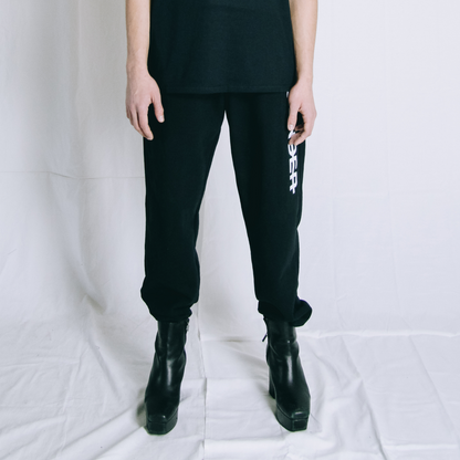 No gender sweat pants black