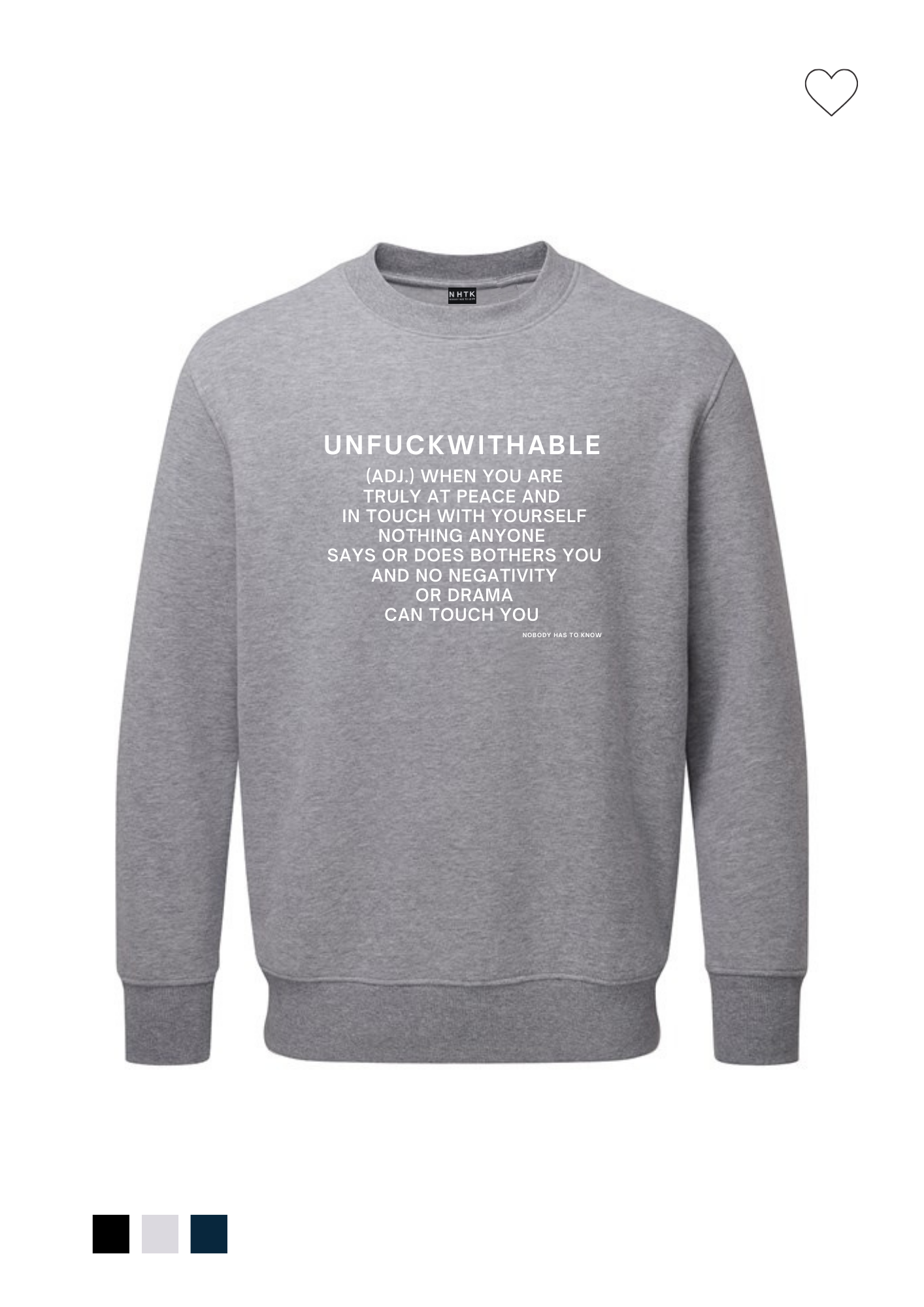 Unfuckwithable (E) - sweater
