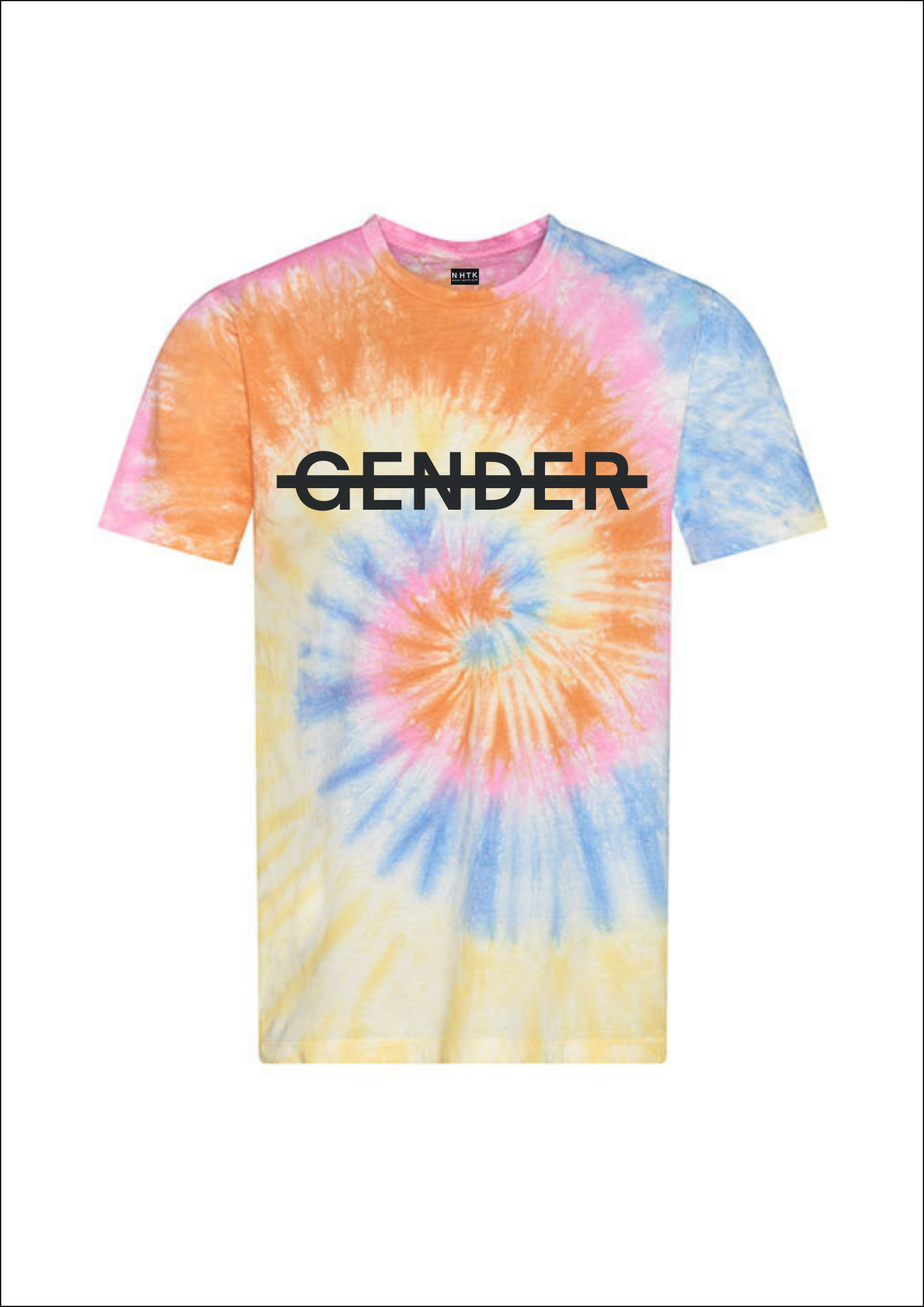 No gender t-shirt - tie dye