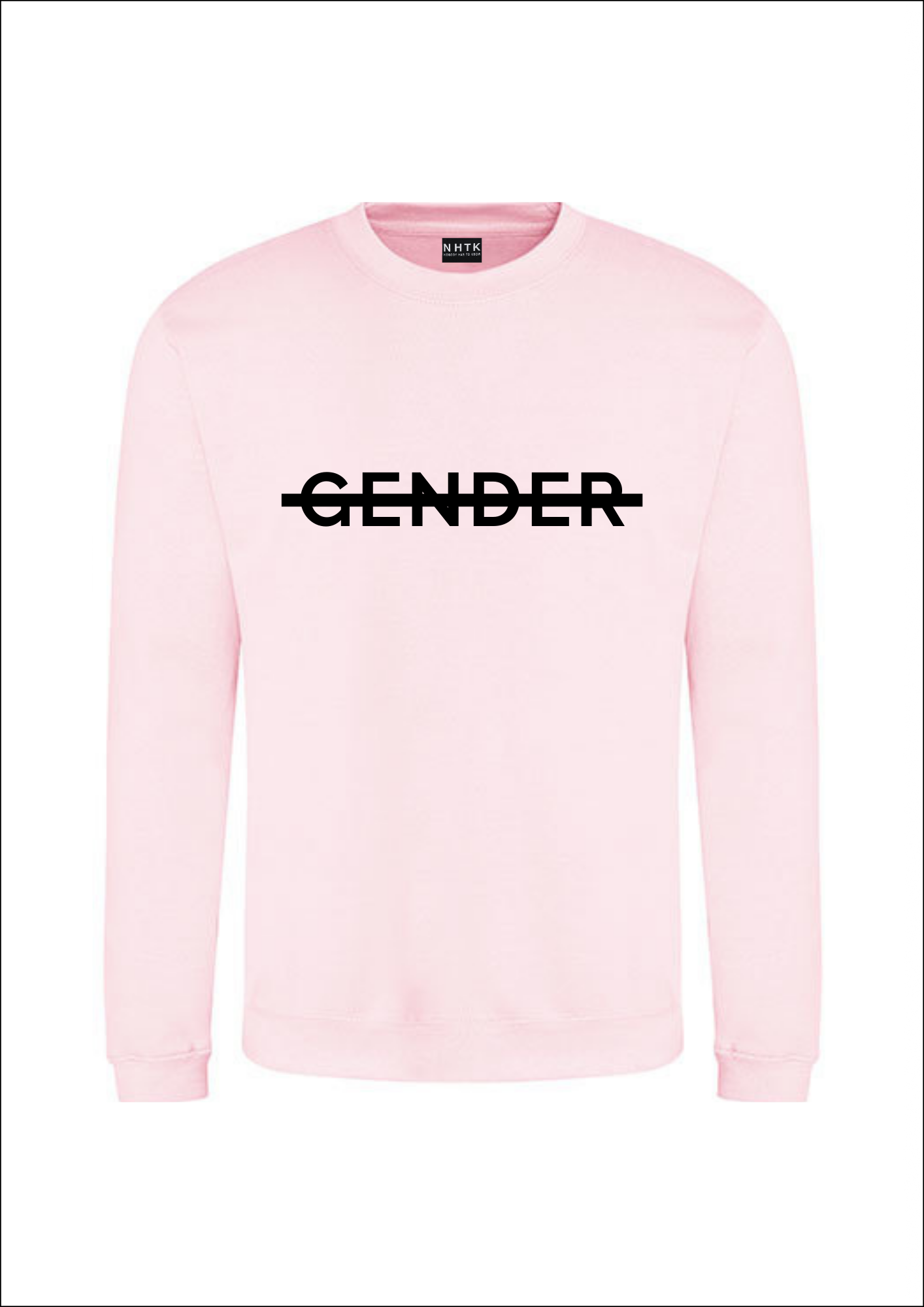 No gender sweater - pink