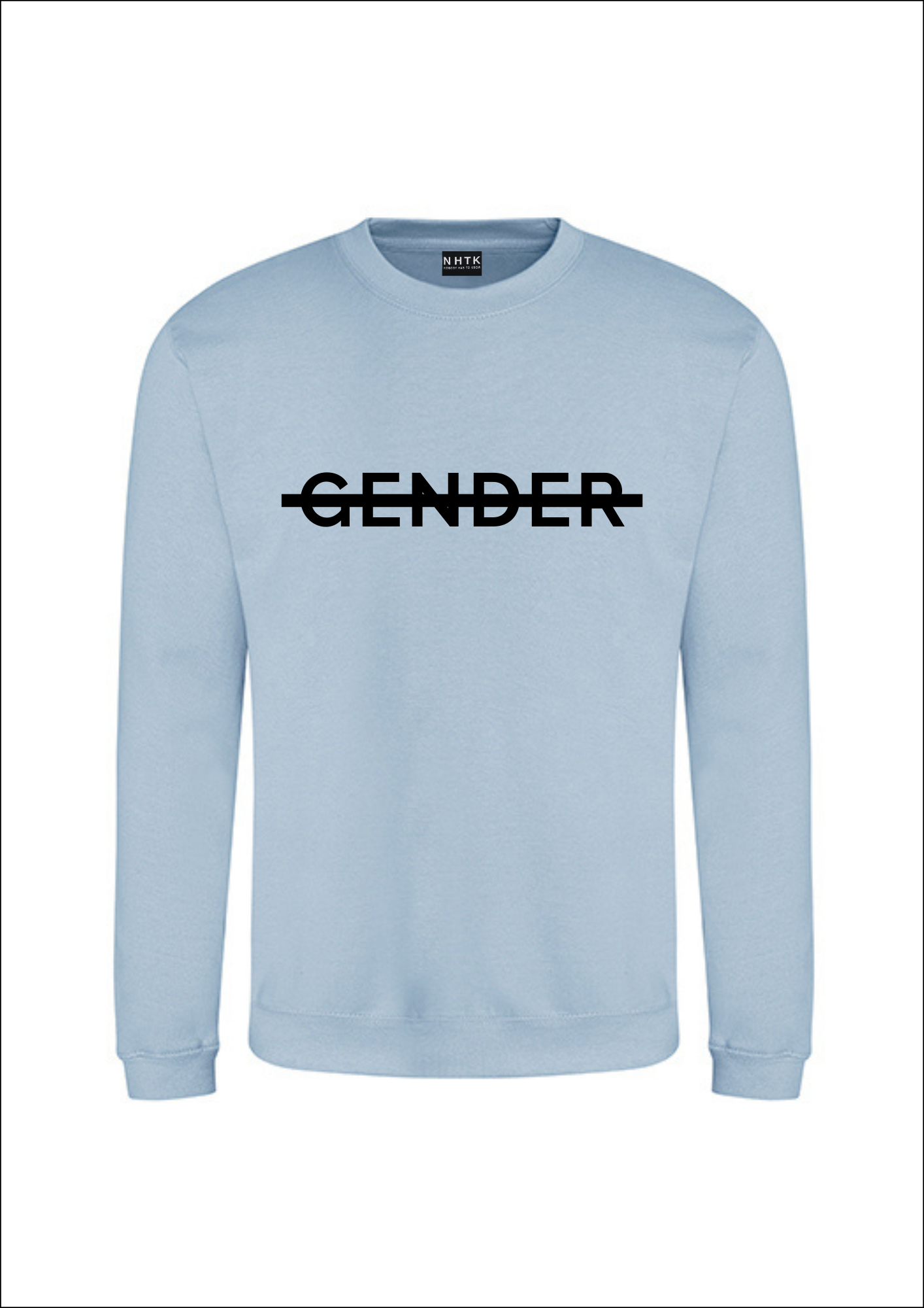 No gender sweater - light blue