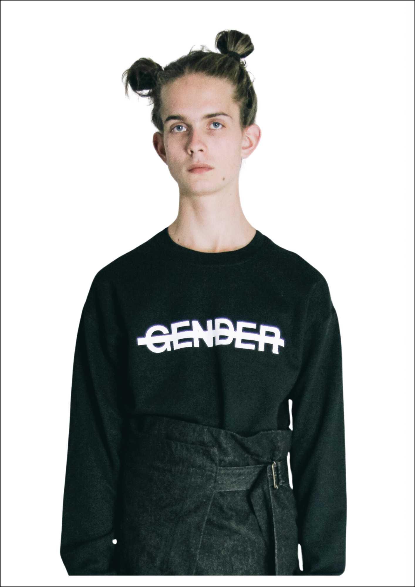 No gender sweater - black