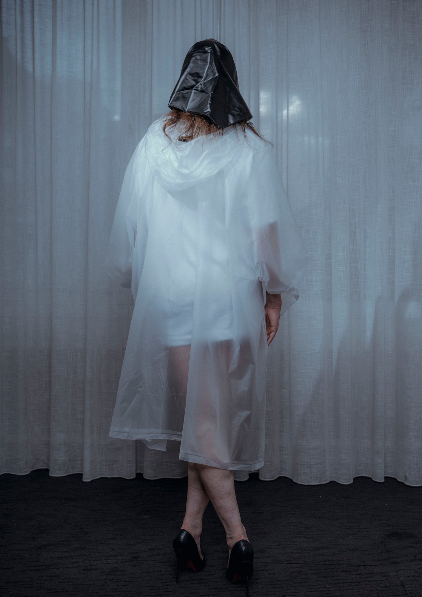 White Transparent Poncho