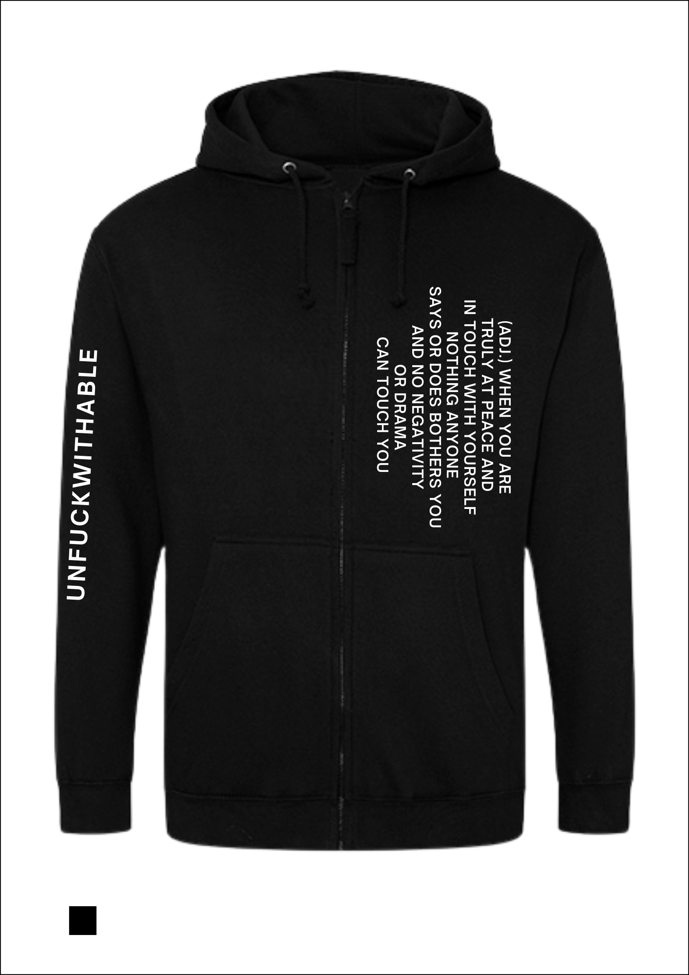 Unfuckwithable (E) - hoodie zip