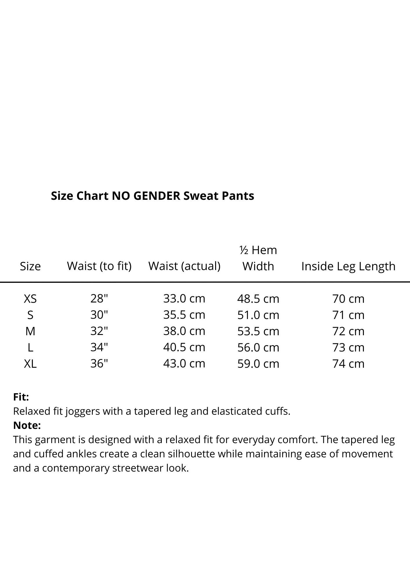 NO GENDER Sweat Pants Black