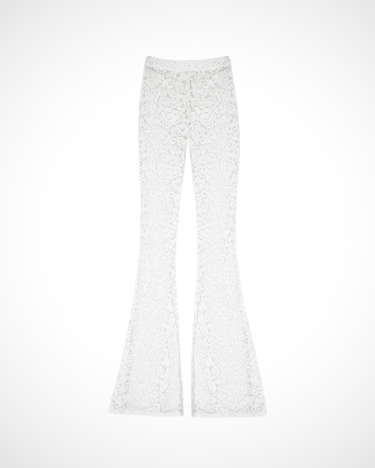 ALIJDA X NHTK Lace Flare Pants