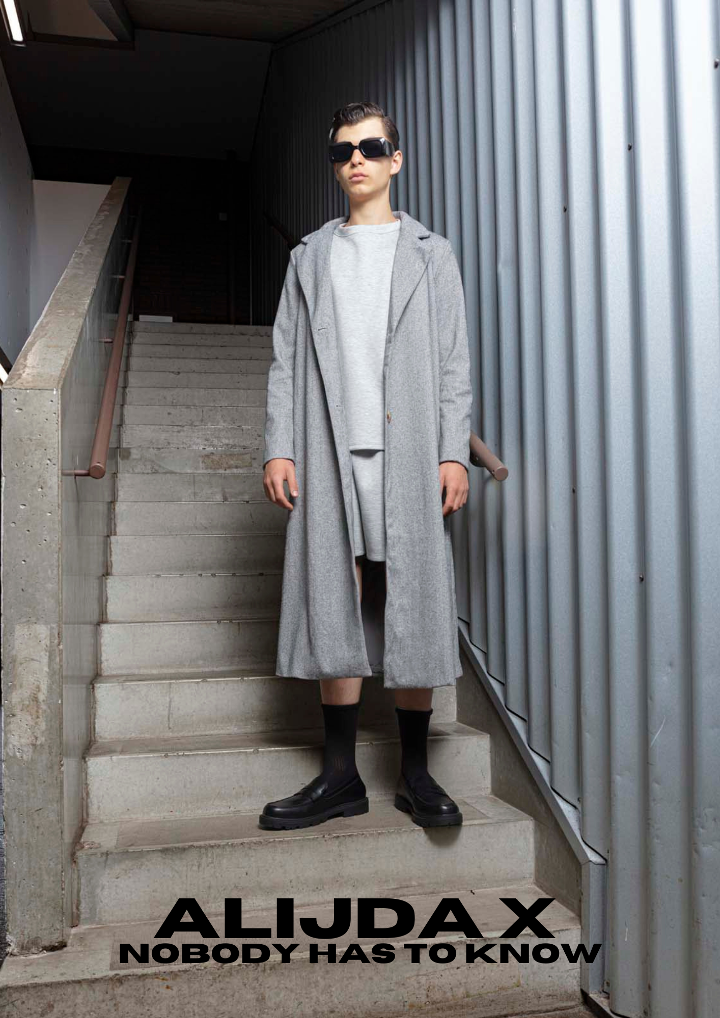 ALIJDA X NHTK Long Knit Trenchcoat
