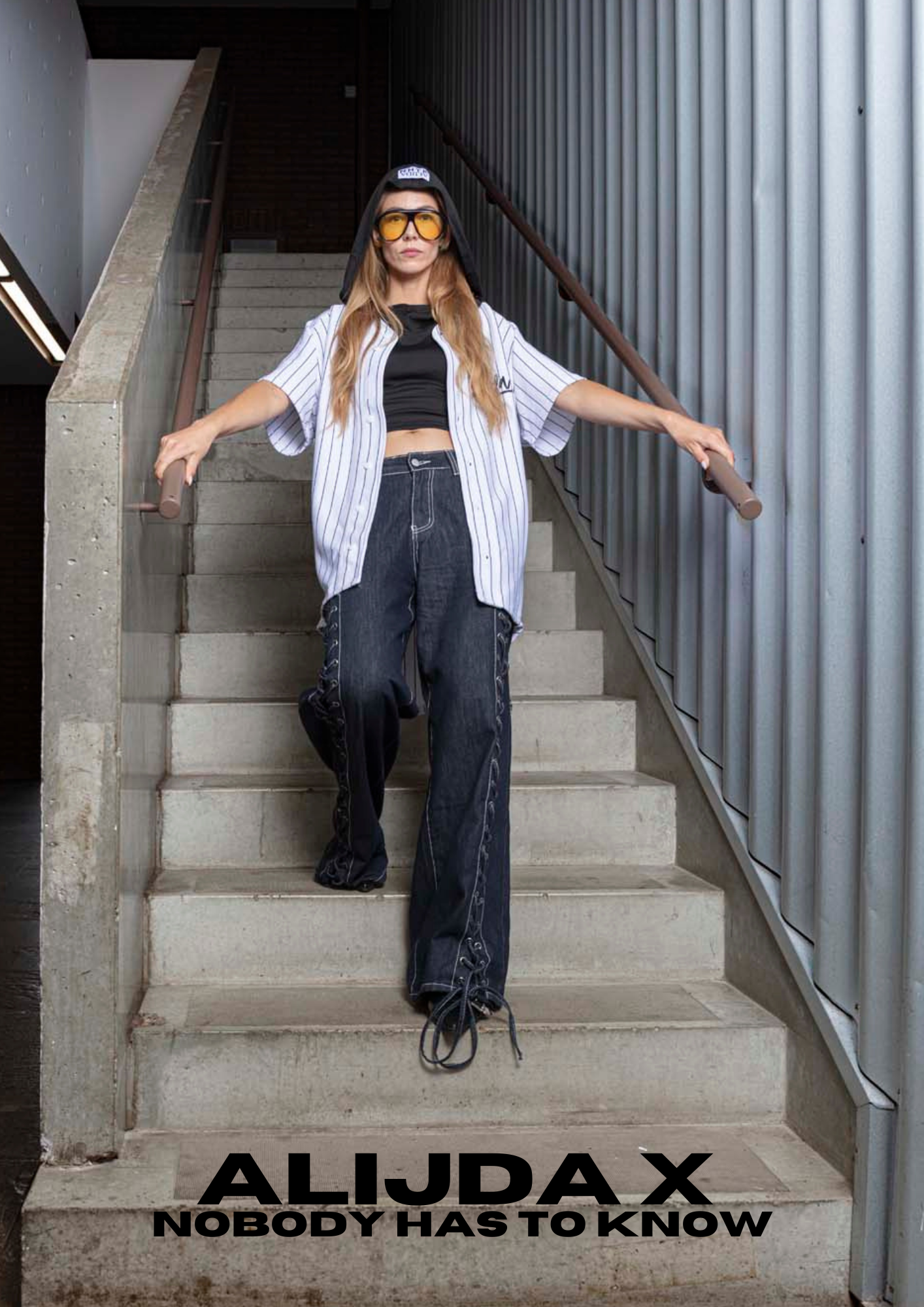 ALIJDA X NHTK Laced Moto Jeans