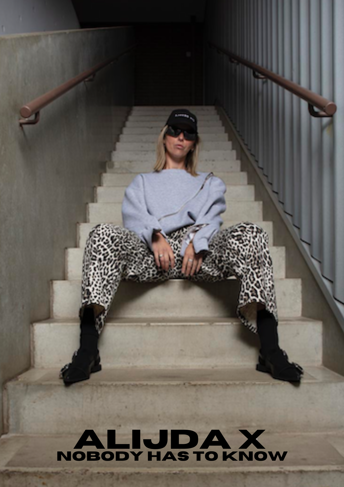 ALIJDA X NHTK Leopard Baggy Jeans